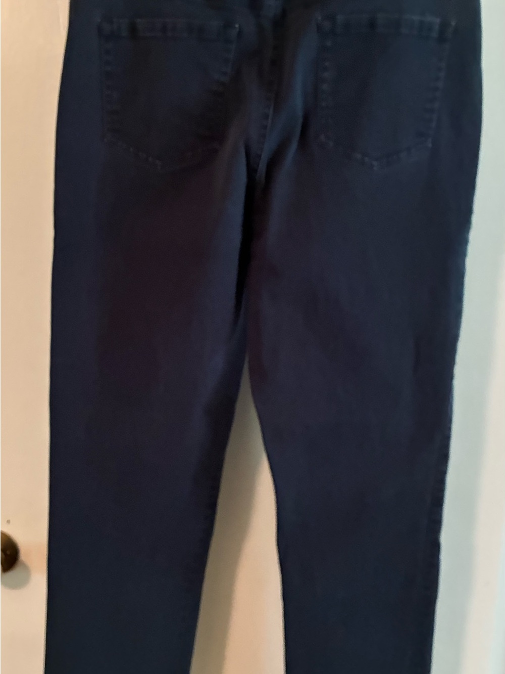 Gloria Vanderbilt Dark Navy High-Rise Straight Jeans